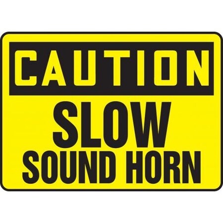 OSHA CAUTION Safety Sign SLOW  MVHR672XL